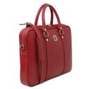 Prato Elegante Laptop Aktentsche aus Saffiano Leder Rot TL142453