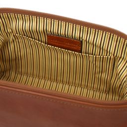 Smarty Leather Toiletry bag - Small Size Natural TL141220