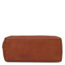 Smarty Reise - Kulturtasche aus Leder - Klein Natural TL141220