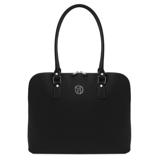 Magnolia Damen Business Tasche aus Leder Schwarz TL141809