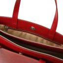Palermo Saffiano Leather Briefcase 3 Compartments for Women Red TL141369