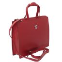 Palermo Porta Folios de Señora en Piel Saffiano 3 Compartimentos Rojo TL141369