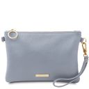 TL Bag Soft Leather Clutch Light Blue TL142029