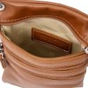 TL Bag Сумка-мини через плечо из мягкой кожи Коньяк TL142432