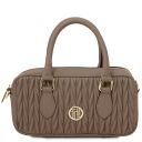 Mousse Leather Handbag Taupe TL142447