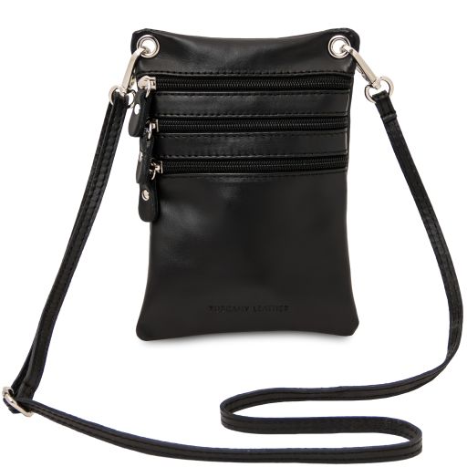 TL Bag Сумка-мини через плечо из мягкой кожи Черный TL142432