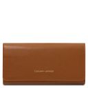 Diana Esclusivo Portafogli in Pelle - Misura Grande Cognac TL142435
