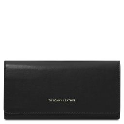 Diana Elégant Portefeuille en Cuir - Grand Modèle Noir TL142435