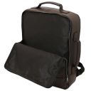Brooklyn Leather Laptop Backpack Coffee TL142445