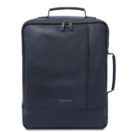 Brooklyn Zaino Porta Computer in Pelle Blu scuro TL142445