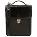 David Borsello in Pelle a Tracolla - Misura Grande Nero TL142340