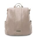 TL Bag Lederrucksack aus Weichem Leder Hell Taupe TL142138