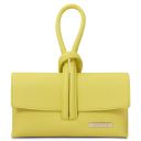 TL Bag Clutch aus Leder Lime Gelb TL141990