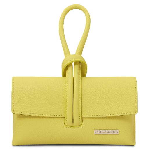 TL Bag Bolso Noche en Piel Amarillo Lime TL141990