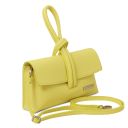 TL Bag Clutch aus Leder Lime Gelb TL141990