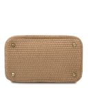 TL Bag Borsa Secchiello Effetto Paglia Beige TL142208