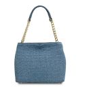 TL Bag Bolso Cubo Efecto Paja Azul claro TL142208