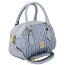 Chantilly Sac à Main en Cuir Souple Bleu céleste TL142446