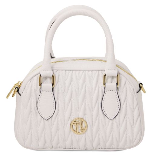 Chantilly Bauletto in Pelle Morbida Bianco TL142446
