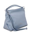 TL Bag Borsa a Spalla in Pelle Morbida Celeste TL142087