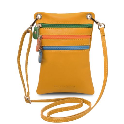 TL Bag Sac Bandoulière en Cuir Souple Jaune TL142431