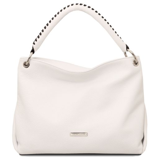 TL Bag Soft Leather Shoulder bag White TL142087