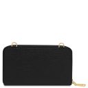 Urania Portefeuille/supporte Pour Téléphone en Cuir Avec Bandoulière Noir TL142433