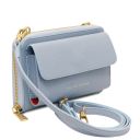 Urania Portefeuille/supporte Pour Téléphone en Cuir Avec Bandoulière Bleu céleste TL142433