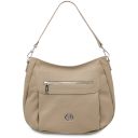 Brenda Soft Leather Shoulder bag Taupe TL142450