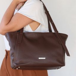 TL Bag Soft Leather Shopping bag Cognac TL142230