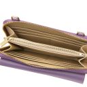 Urania Lederbrieftasche/Handyhalter mit Tragegurt Lilla TL142433