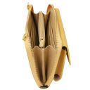 Urania Portafoglio/portacellulare in Pelle con Tracolla Giallo pastello TL142433