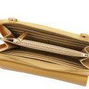 Urania Lederbrieftasche/Handyhalter mit Tragegurt Pastell Gelb TL142433