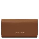 Iside Esclusivo Portafogli in Pelle - Misura Grande Cognac TL142434