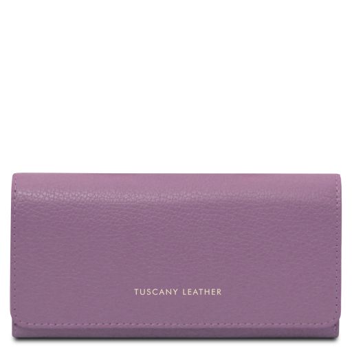 Iside Exclusive Leather Wallet - Large Size Лиловый TL142434