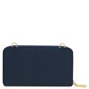 Urania Portefeuille/supporte Pour Téléphone en Cuir Avec Bandoulière Bleu foncé TL142433