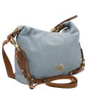 Sierra Bolso de asa Larga en Piel Agamuzada Azul claro TL142419