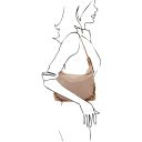 Sierra Suede Leather Shoulder bag Бежевый TL142419