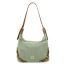 Sierra Bolso de asa Larga en Piel Agamuzada Menta Verde TL142419