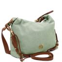 Sierra Sac à épaule en Cuir Suédé Vert Menthe TL142419