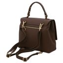 Silene Sac à Main en Cuir Convertible en sac à dos Café TL142152