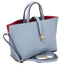Agatha Handtasche aus Leder Himmelblau TL142456