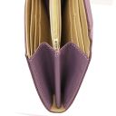 Iside Exclusive Leather Wallet - Large Size Лиловый TL142434