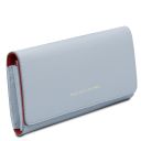 Iside Esclusivo Portafogli in Pelle - Misura Grande Celeste TL142434