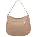 Brenda Borsa al Hombro en Piel Suave Marrón topo TL142450