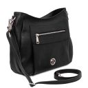 Brenda Borsa a Spalla in Pelle Morbida Nero TL142450