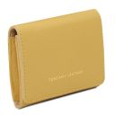Iside Elégant Portefeuille en Cuir - Petit Modèle Jaune pastel TL142436