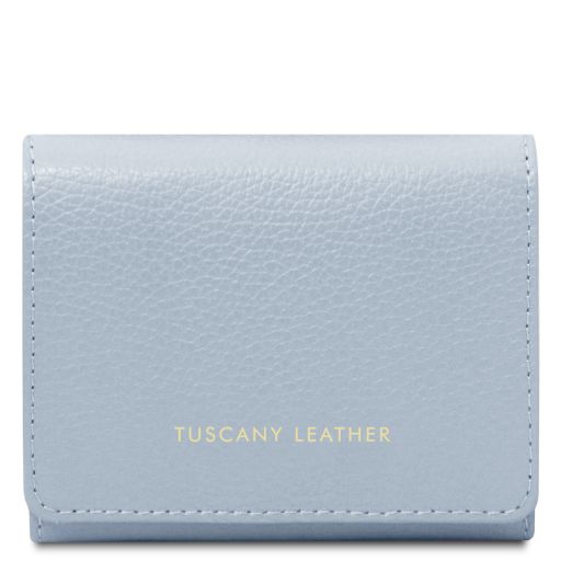 Iside Exclusive Leather Wallet - Small Size Light Blue TL142436