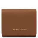 Iside Elegante Cartera en Piel - Misura Pequeña Cognac TL142436