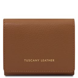 Iside Exclusive Leather Wallet - Small Size Коньяк TL142436